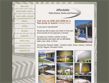 Tablet Screenshot of idahopatiocovers.com